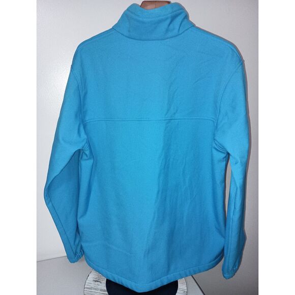 COLUMBIA:  Blue Softshell Jacket, with Zipped Chest Pocket, Men Size L - Picture 2 of 6